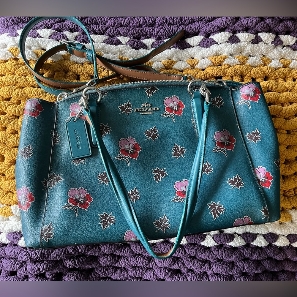 Coach floral handbag